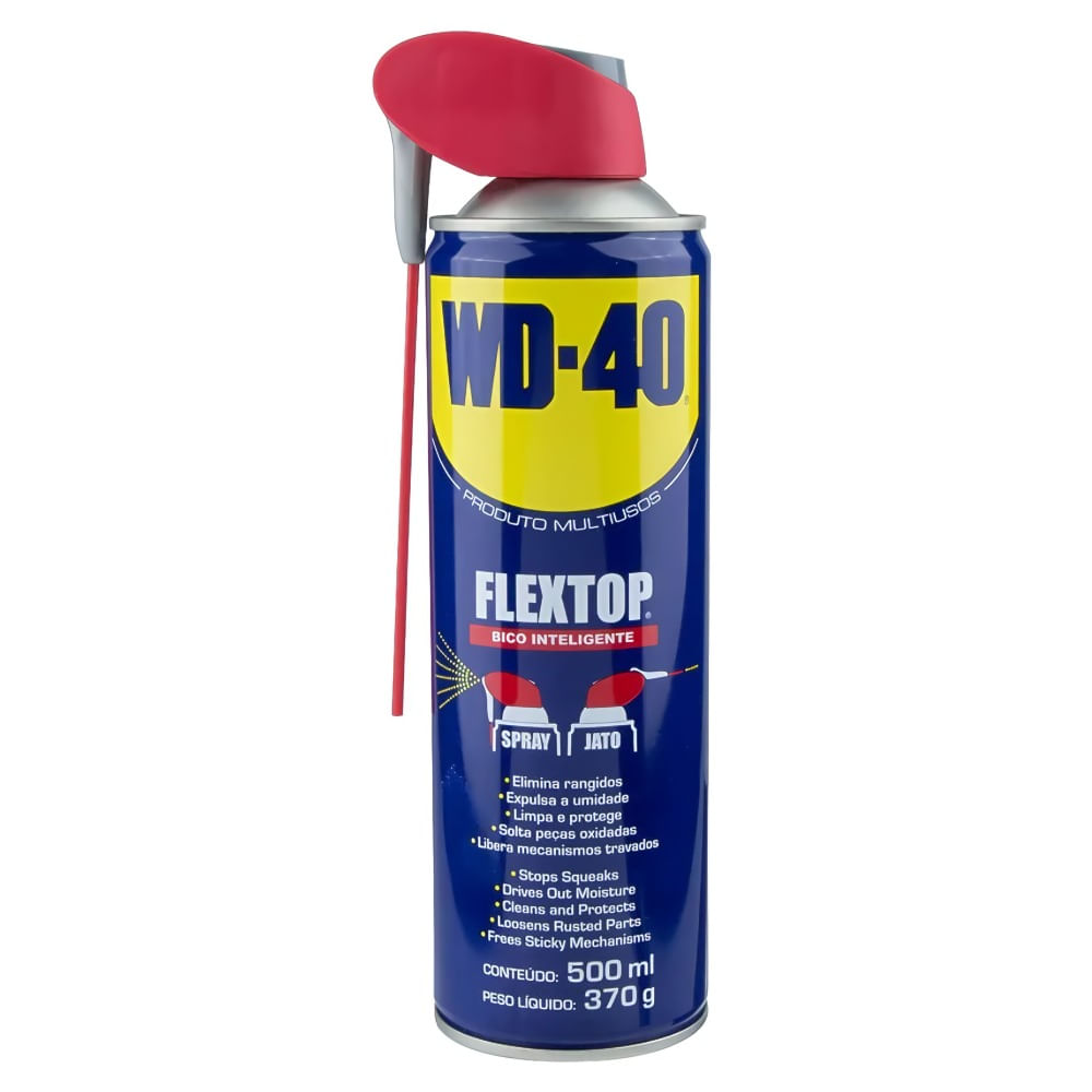 Spray Aerossol FlexTop 500ML/370G WD40 Spray Aerossol FLEXTOP 500ML / 370G - WD40